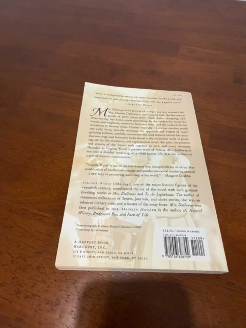 Virginia Wolf Mrs. Dalloway Vintage Book